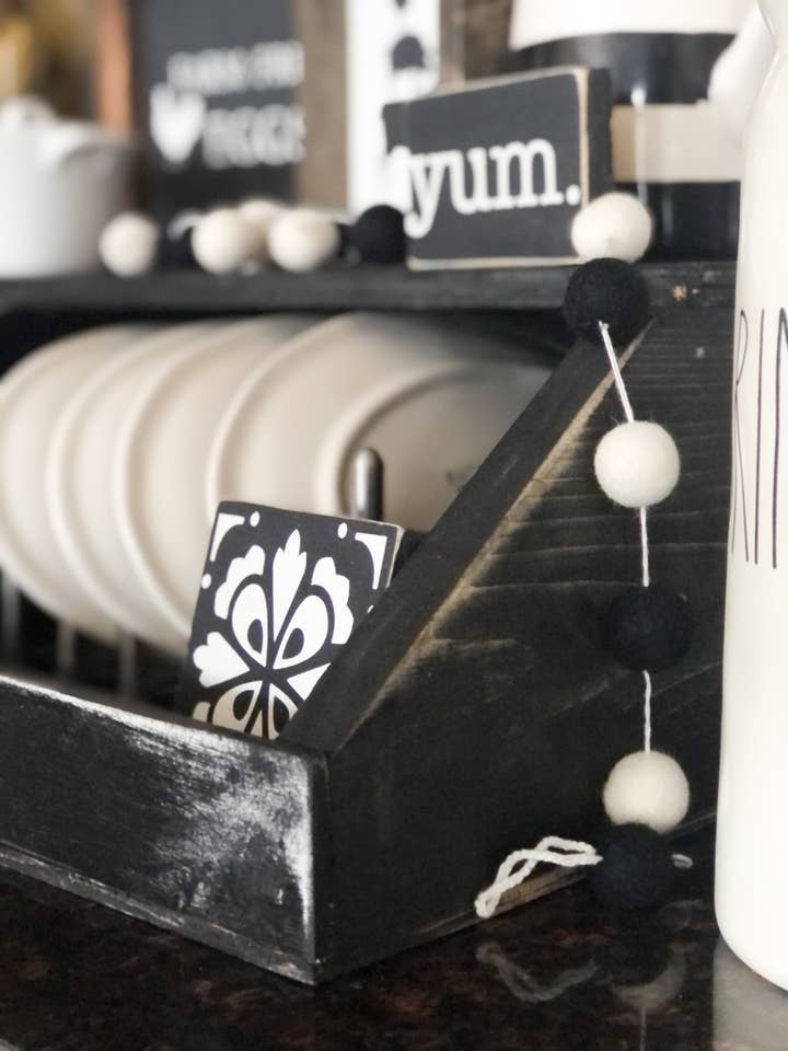 Kitchen Counter Storage - Kitchen Storage Solution- Farmhouse Kitchen Storage- Counter Organizer - for wholesale by The Blended Nest