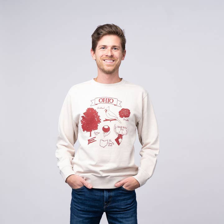 Jupmode - Wholesale Graphic Sweatshirt - Unisex - State of Ohio Symbols Sweatshirt