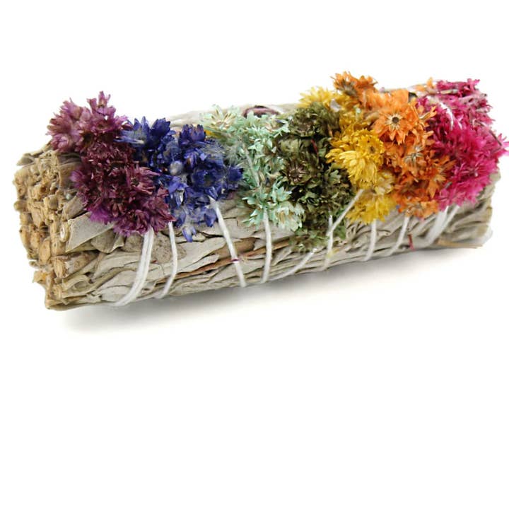 Liv Rocks - Wholesale Sage Bundle - Chakra Color Floral Sage Bundles 2