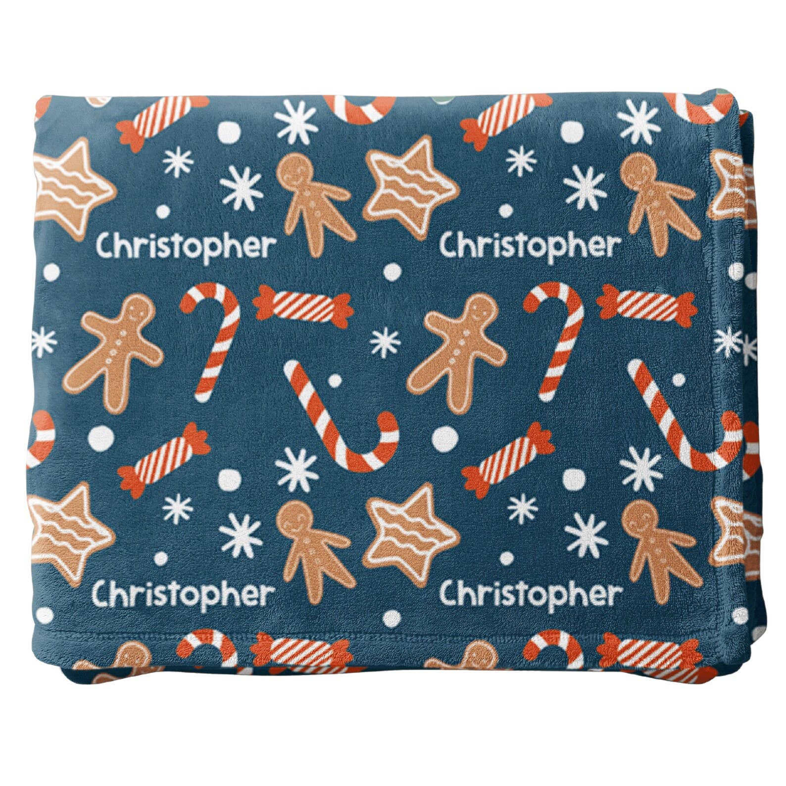 The Little Lemons Company – Cobertor de cama - Crianças e bebés por atacado – Cobertor personalizado de Natal para biscoitos7