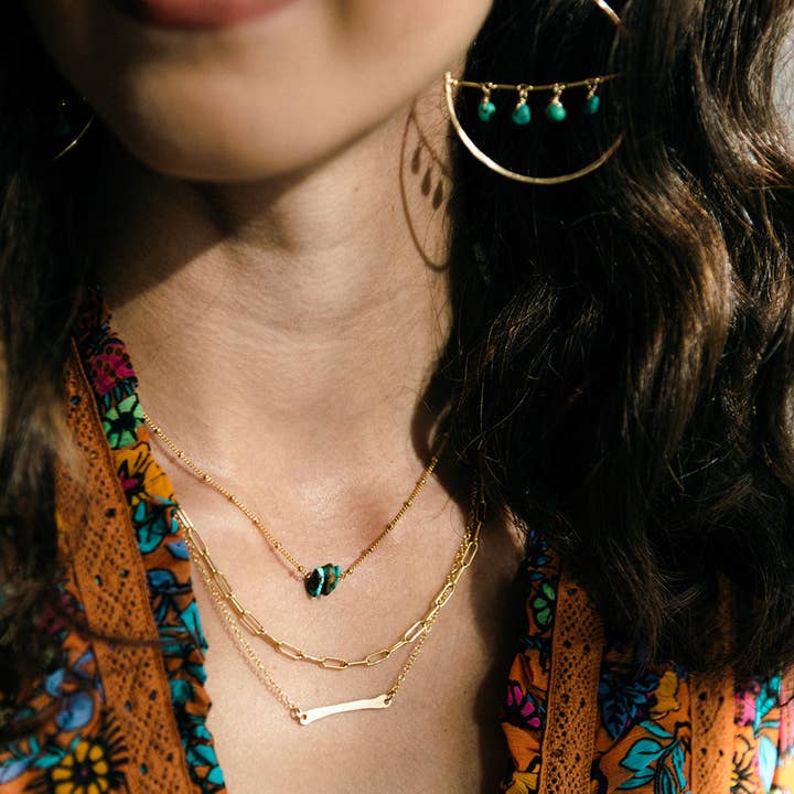 Eaarthbones Jewelry - Wholesale Link & Chain Necklace - Thin Paperclip Chain2