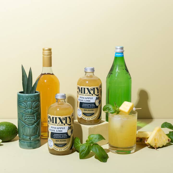 Mixly - Wholesale Cocktail Mix/Syrup - Pineapple Basil Lime Mixer