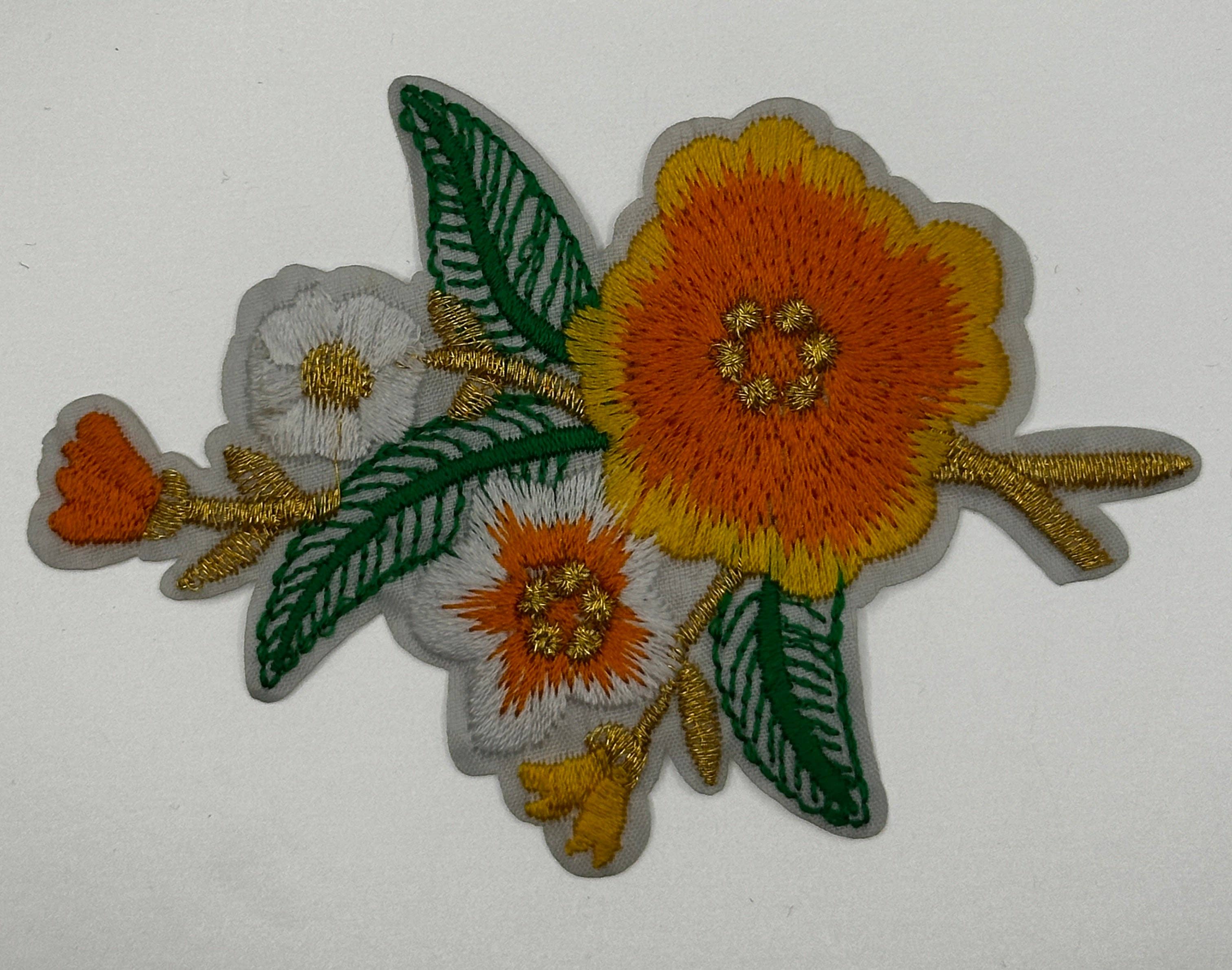 Texas Transfers - Wholesale Patch - Floral Jasmine Iron On Patches1