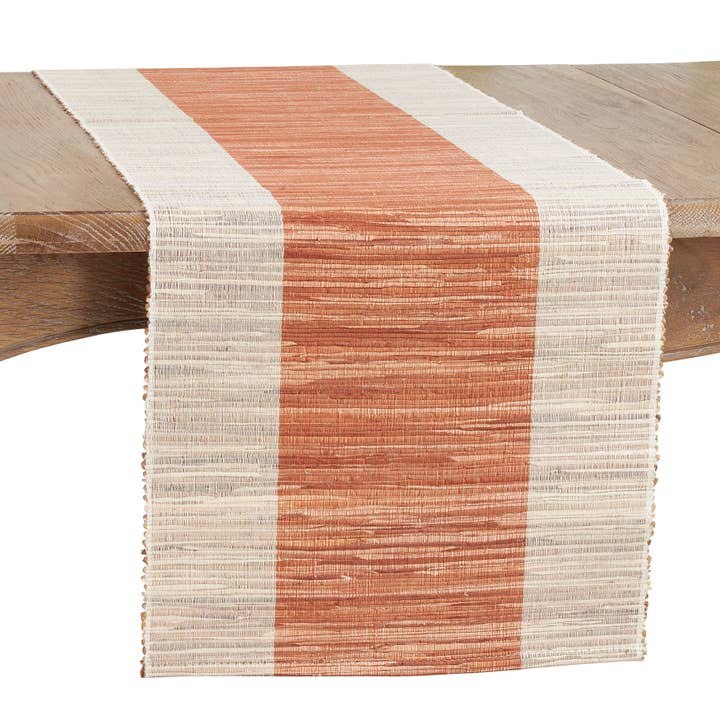 Saro Lifestyle - Wholesale Table Runner - Shimmering Banded Runner