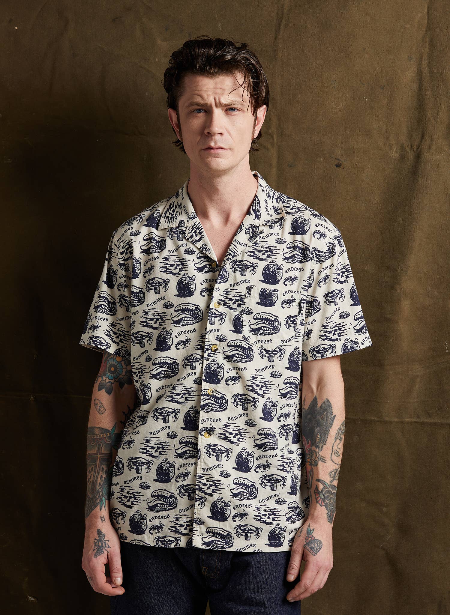 Pyknic - Wholesale Button Down Shirt - Unisex - Endless Bummer Button-Up6