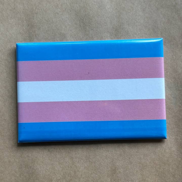 Magnete Bandiera dell'Orgoglio Trans per la vendita all'ingrosso da parte di Diem Designs Studio