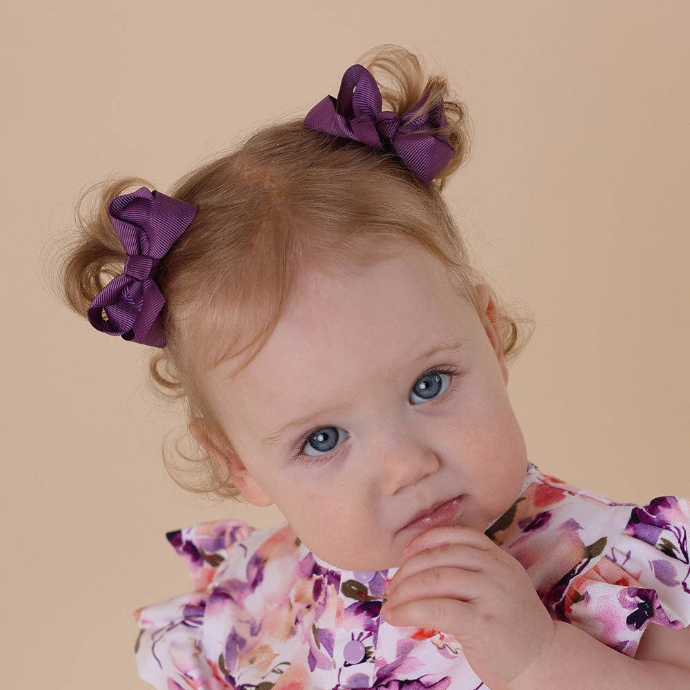 Snuggle Hunny - Vente Pince à cheveux – enfant - Pinces à cheveux queue de cochon en mûrier - Paire4