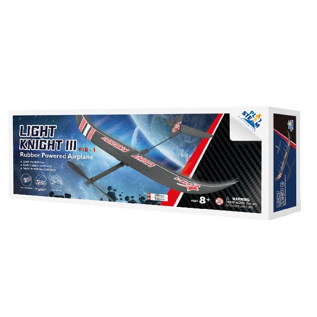 Light Knight III - Competition Rubber Powered Airplane for wholesale by PlaySTEM