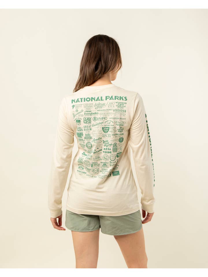 The Landmark Project – Engroshandel T-shirt med print - Unisex – Se Amerikas Nationalparker Unisex Langærmet T-shirt med Lomme7