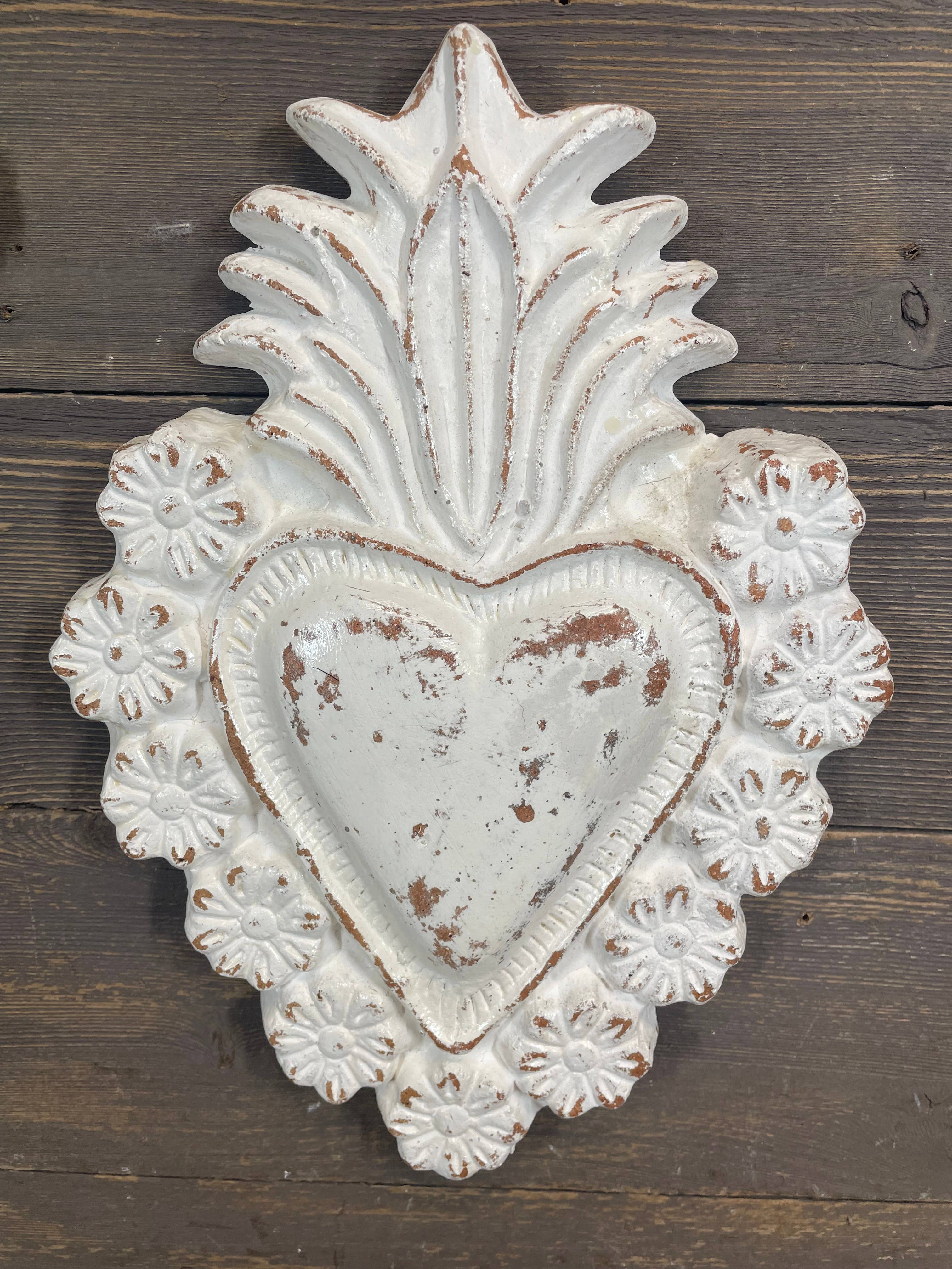 My Amigos Imports - Wholesale Wall Decor - Kids & Baby - Amore Large Clay Heart-WH5-Handmade-10x14 inches-3 Colors7