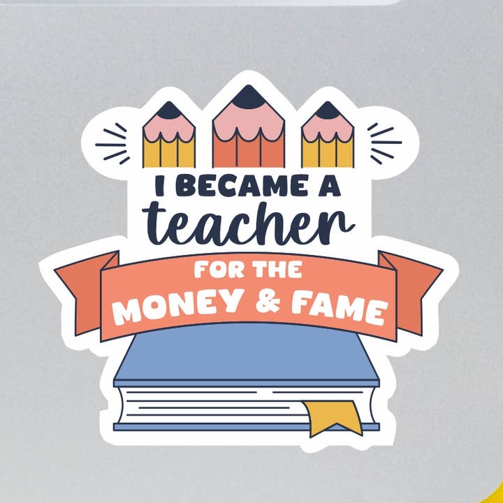 Funny Teacher Sticker for wholesale by Lunch Box Stickers