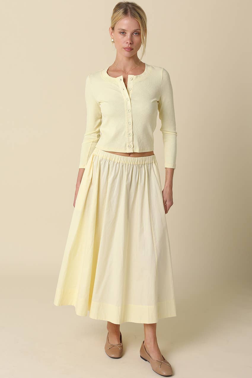 Olivaceous - Wholesale Skirt - Women's - Sasha Gathered Maxi Skirt7