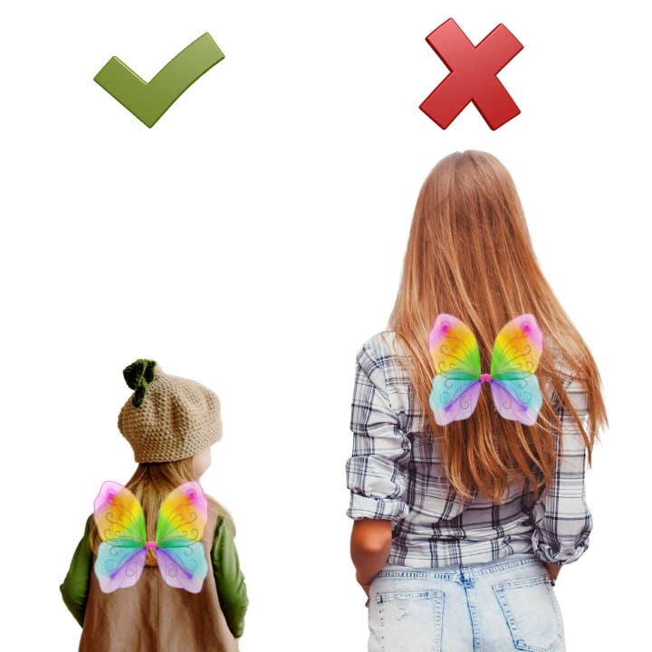 Topkids Accessories – wholesale Utklädningsdräkter – Barn – Ängelvingar Fairy Butterfly Pixie Tinkerbell Maskeraddräkt Flickor Klä upp Kostym Baby Småbarn Barn Barn Små Små Mini-Leksaker Fairywings Set Glitter16