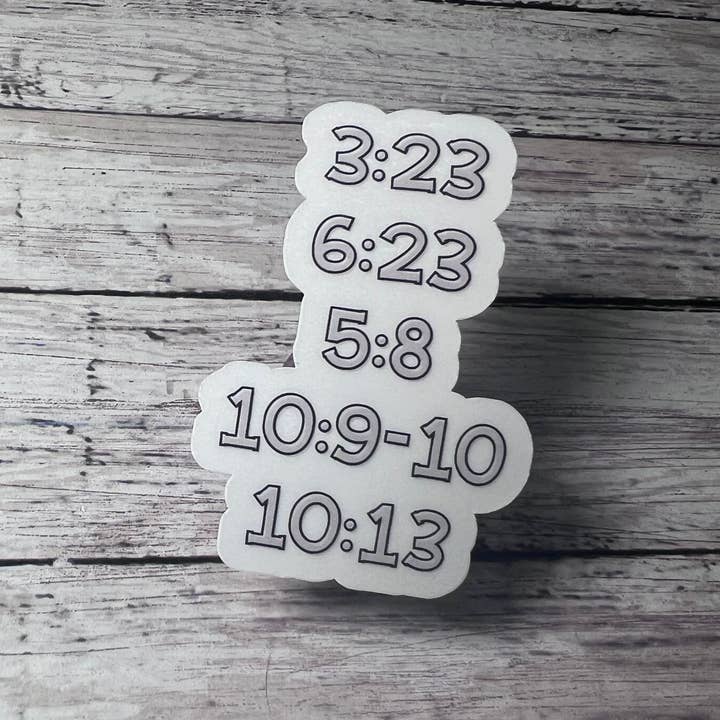 Autocollant Chemin des Romains, Autocollant Foi, Autocollant Verset Biblique pour la vente par The Teaching Duo