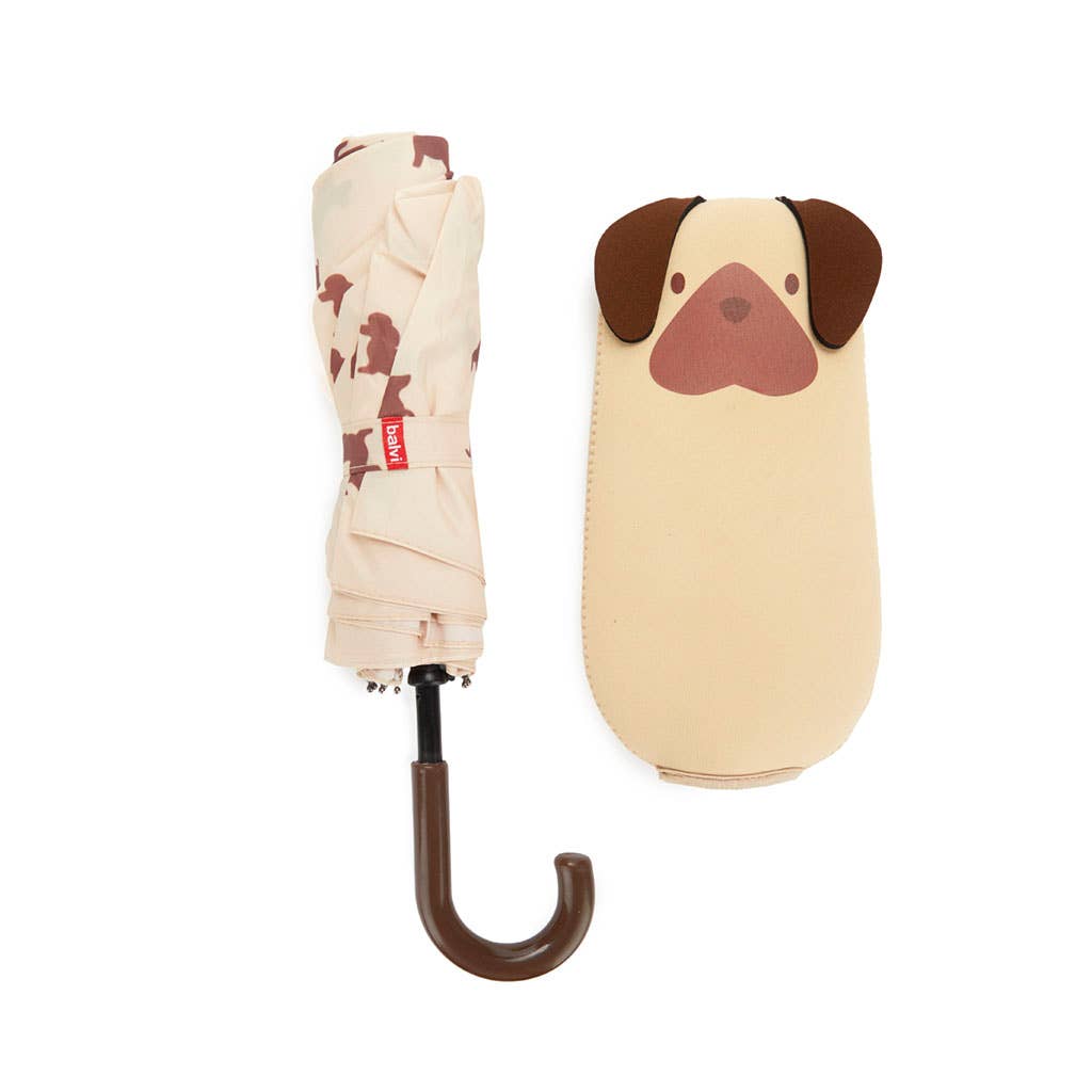 Balvi – wholesale Umbrella – Women's – Umbrella, Puppymbrella, beige, with cover, nylon1