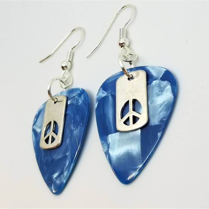 Simply Raevyn - Wholesale Dangle Earrings - Small Peace Sign Cut Out Charm Earrings4