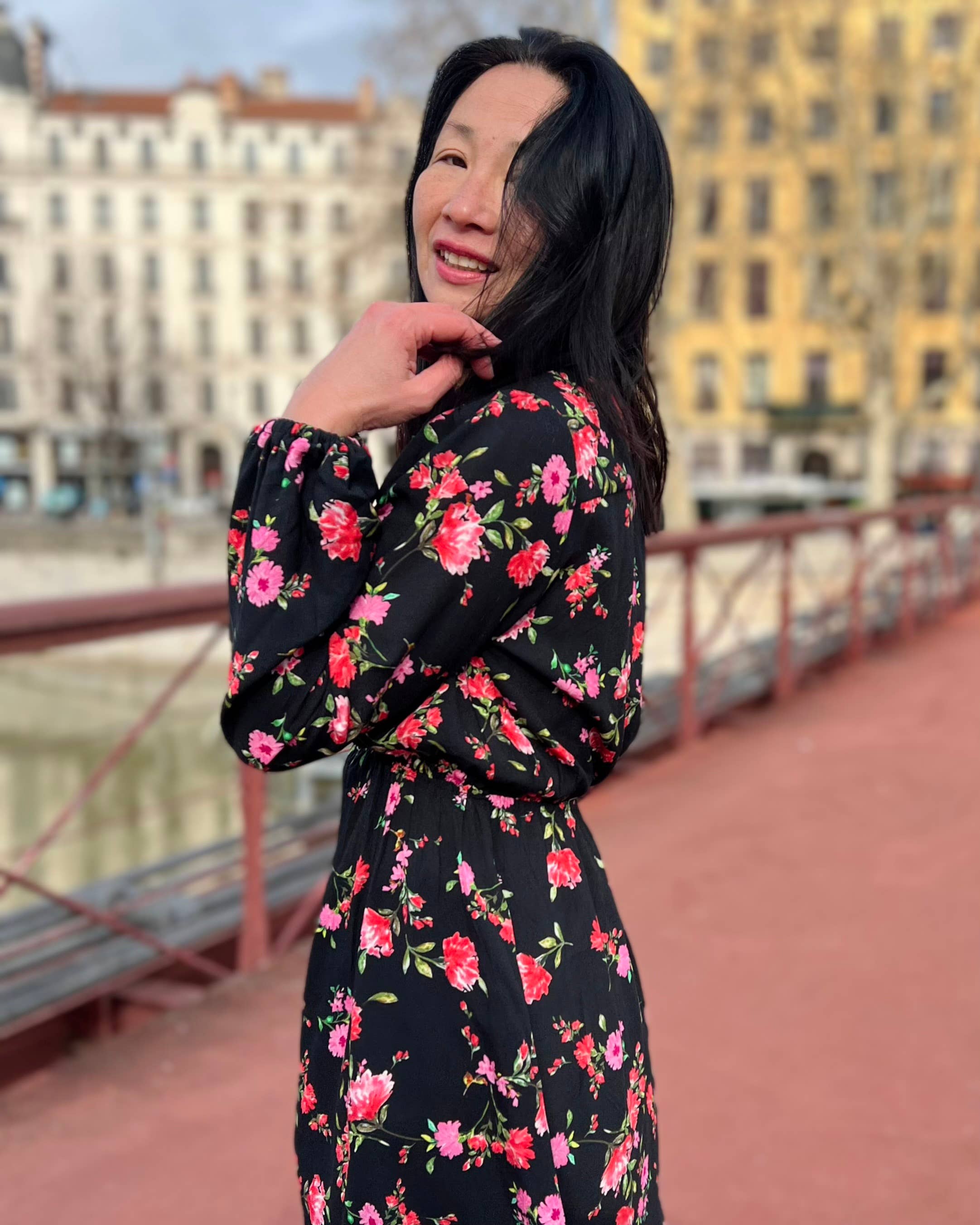 MY DRESS MADE - Wholesale Fabric - Viscose crepe fabric RUBY - Printed in France2