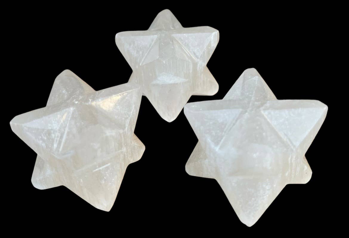 Quasar Gems USA - Wholesale Spiritual Stone/Crystal - Selenite Merkaba Small 3cm0