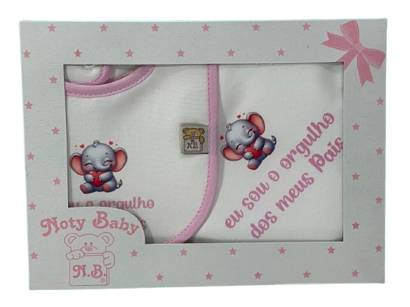 Noty Baby - Wholesale Embroidery/Cross Stitch Supplies - 100% cotton diaper and bib sets Parents' Pride10