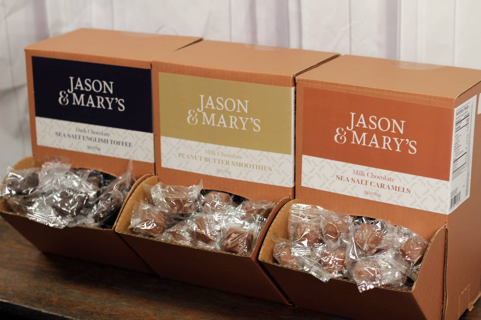 Coblentz Chocolate Company - Wholesale Chocolate Covered Sweets - Bite Sized Dark Sea Salt Caramels5