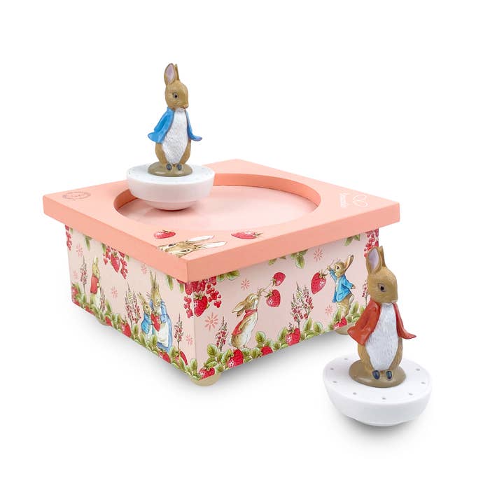 TROUSSELIER SAS - Wholesale Music Box - Kids & Baby - Dancing Peter Rabbit© Music Box Strawberries - Easter