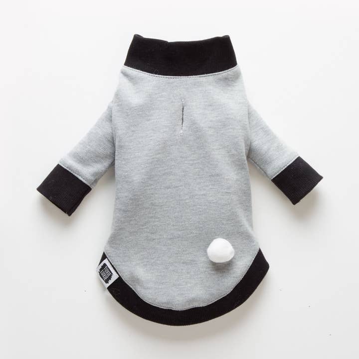Chill Puppers Only | Light Gray Cotton Knit Doggie Top for wholesale by TUXIE LUXIE