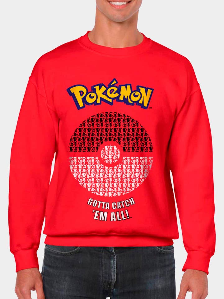 POPBUSTERS - Wholesale Graphic Sweatshirt - Men's - Pokemon sweatshirt