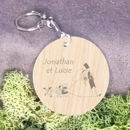 Llavero redondo, cuadrado, en forma de corazón, hexagonal para personalizar para venta al por mayor de Creatigre