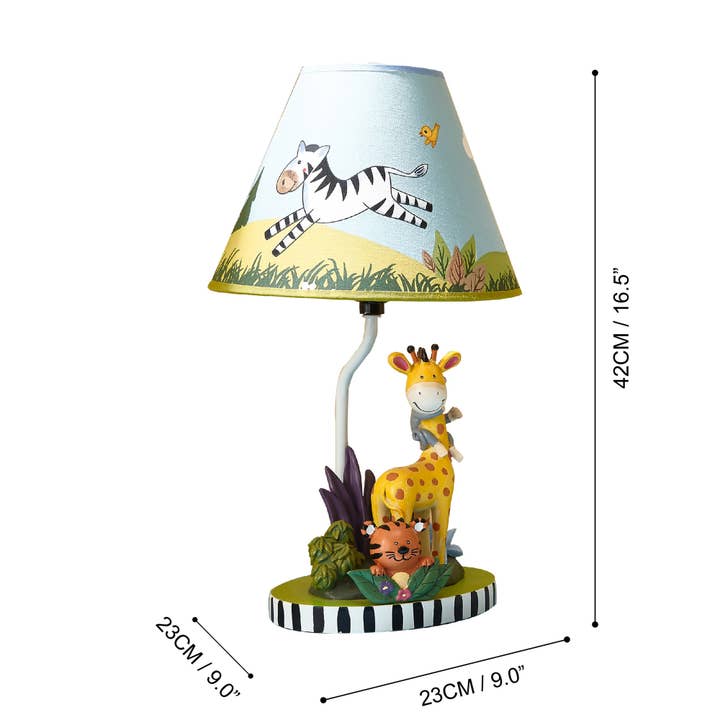 Blue Multi Color Toy Furniture -Sunny Safari Table Lamp for wholesale on Faire