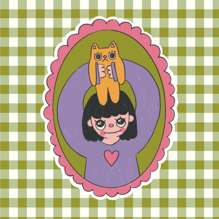 Cutest Baby in the World Sticker for wholesale by Caroline Friend Art