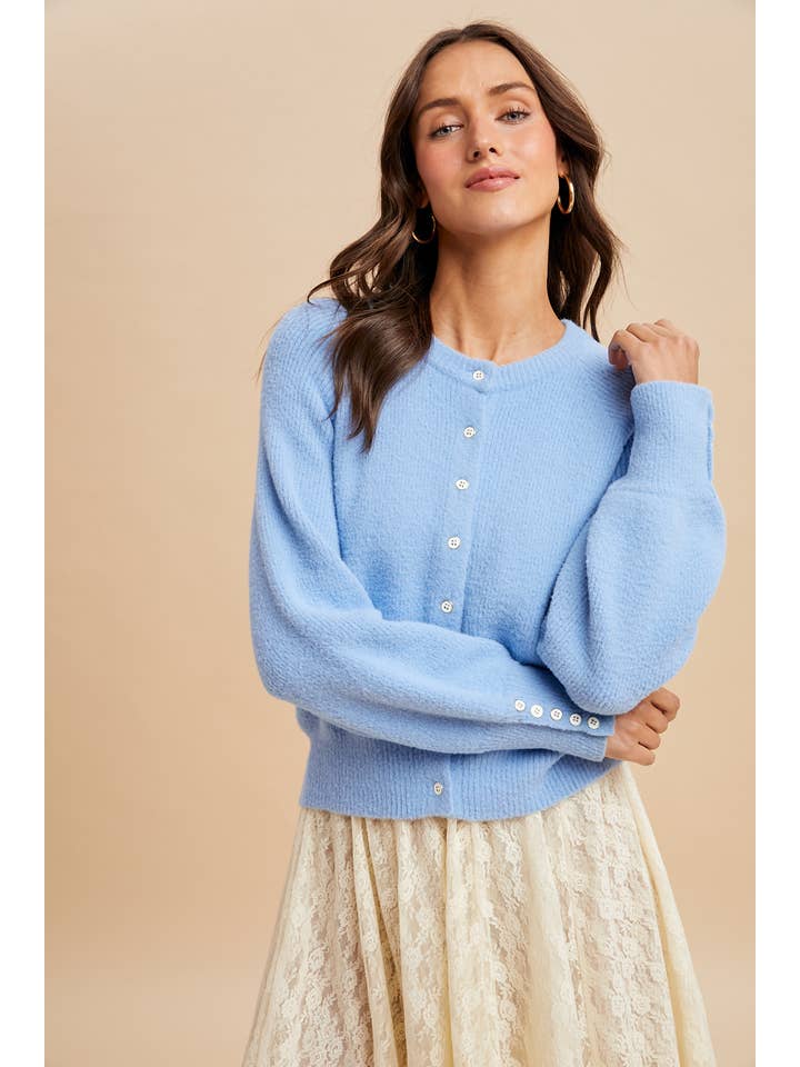 In Loom - Wholesale Cardigan - Dames - GEBREIDE VEST MET VAGE RIBBELSTRUCTUUR4