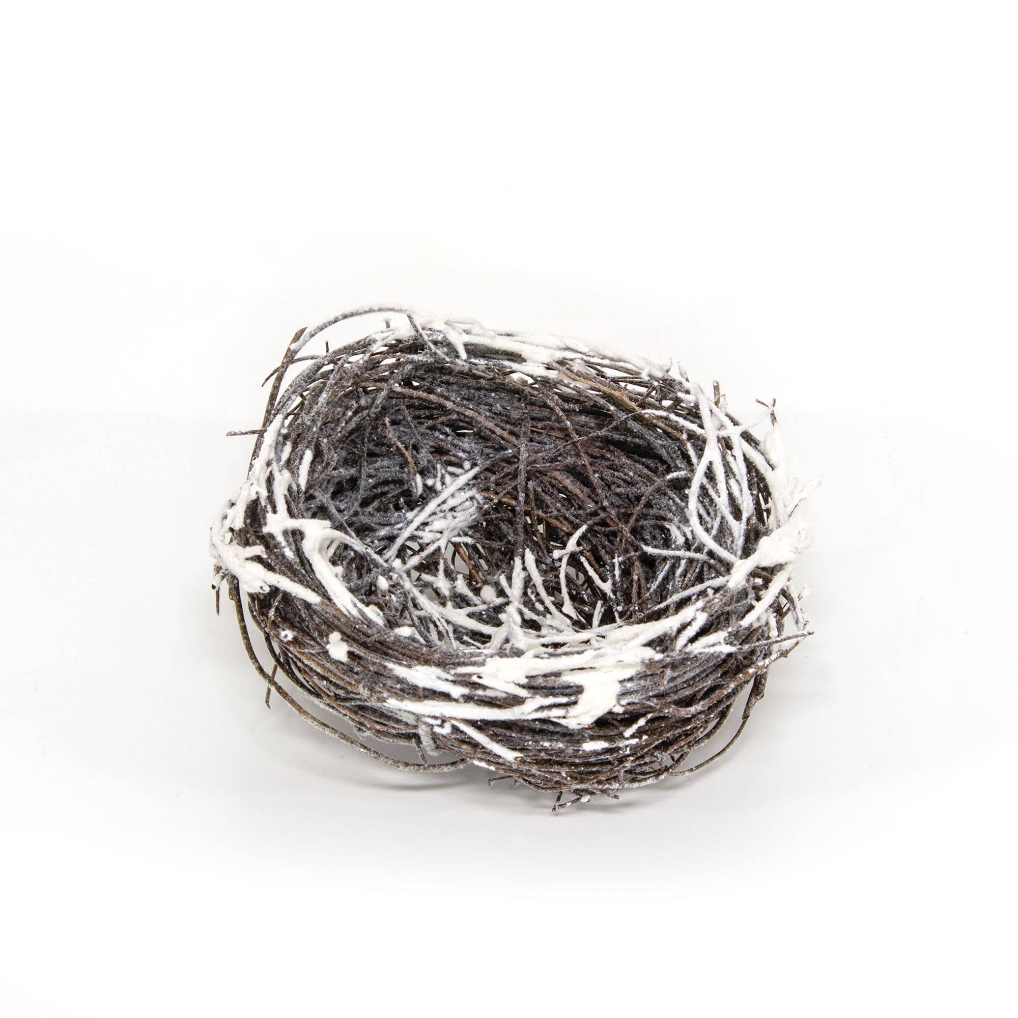 Saybrook Lane - Wholesale Decorative Tabletop Object - Snow Fallen Birdnests, 4/Set1