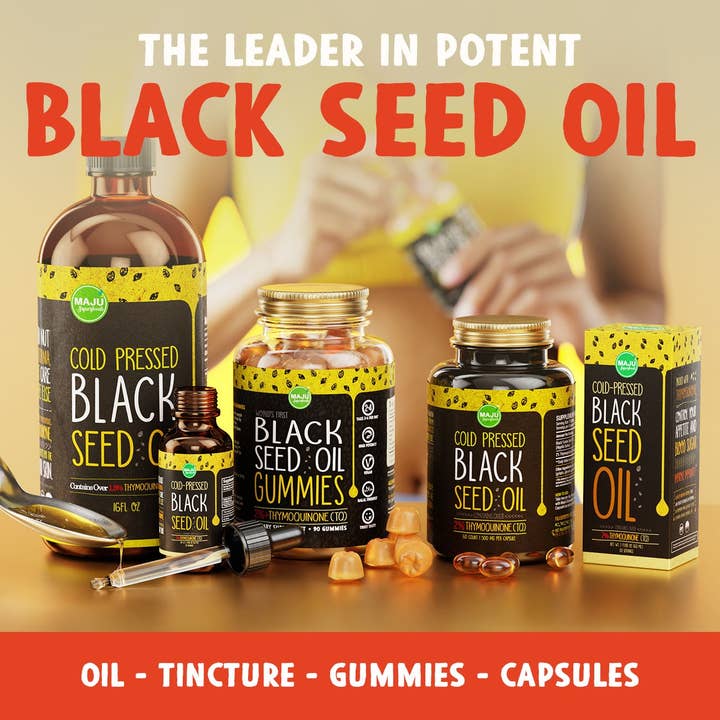 Maju Superfoods - Wholesale Oral Supplement/Vitamin - MAJU Black Seed Oil Capsules (60ct)