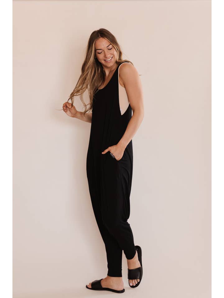 Momper Romper - Wholesale Jumpsuit - Women's - Black Adult Momper / Mom Romper2