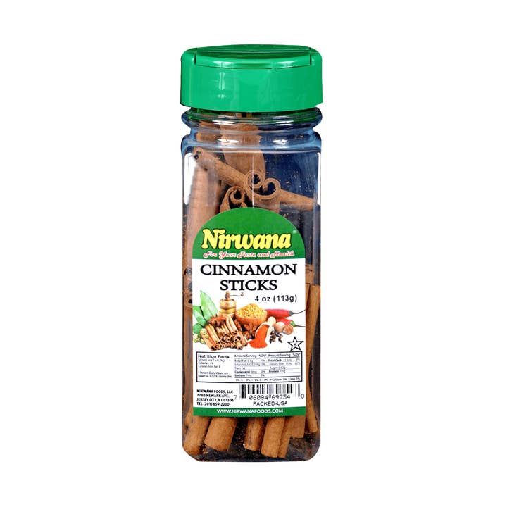 Nirwana Cinnamon Sticks – 4oz (113g) Small Jar for wholesale by Kings Group Distribution