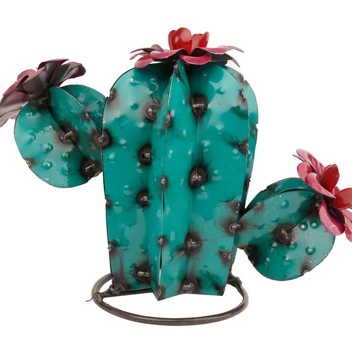 My Amigos Imports - Wholesale Outdoor Ornament/Decor - Sahuaro Metal Cactus-Garden-Yard Art-13x5x10H-Small