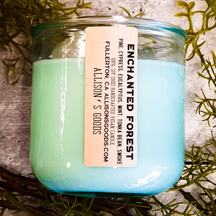 Enchanted Forest Vegan Soy Candle for wholesale by Allison's Goods