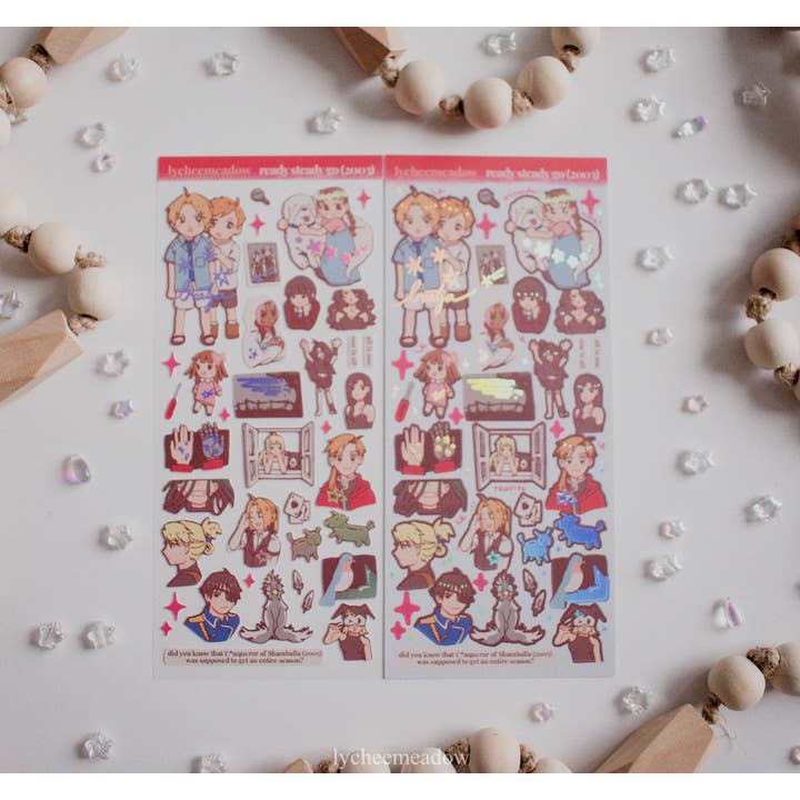 Lycheemeadow - Wholesale Sticker - FMA 2003 Holographic Sticker Sheet9