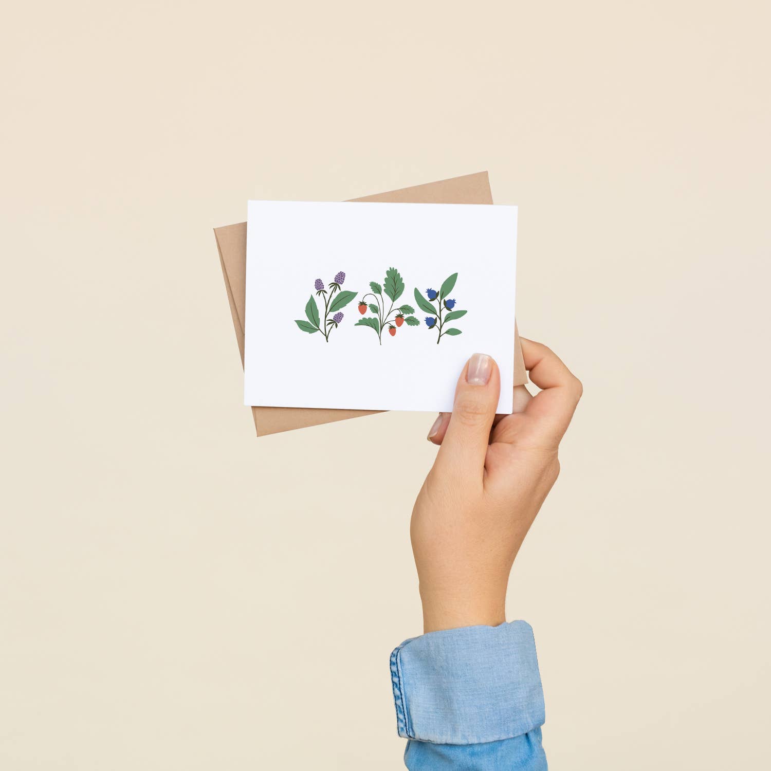 HAZELMADE® Tea Towels + Gifts - Wholesale Everyday Greeting Card - Summer Berries / Everyday / Greeting Card1