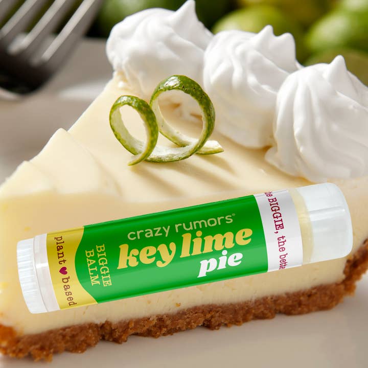Crazy Rumors - Wholesale Lip Balm - All Natural, Vegan BIGGIE Key Lime Pie Lip Balm1