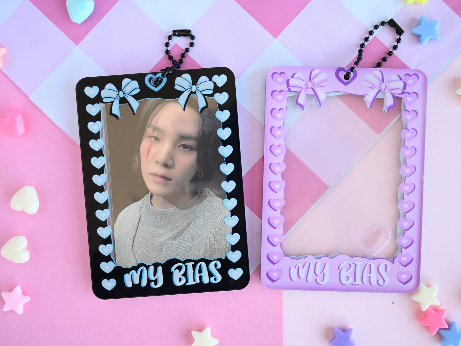 Kawineko – wholesale Nyckelringar - Dam – My bias kpop idol akrylkorthållare pc fotokort nyckelring 4