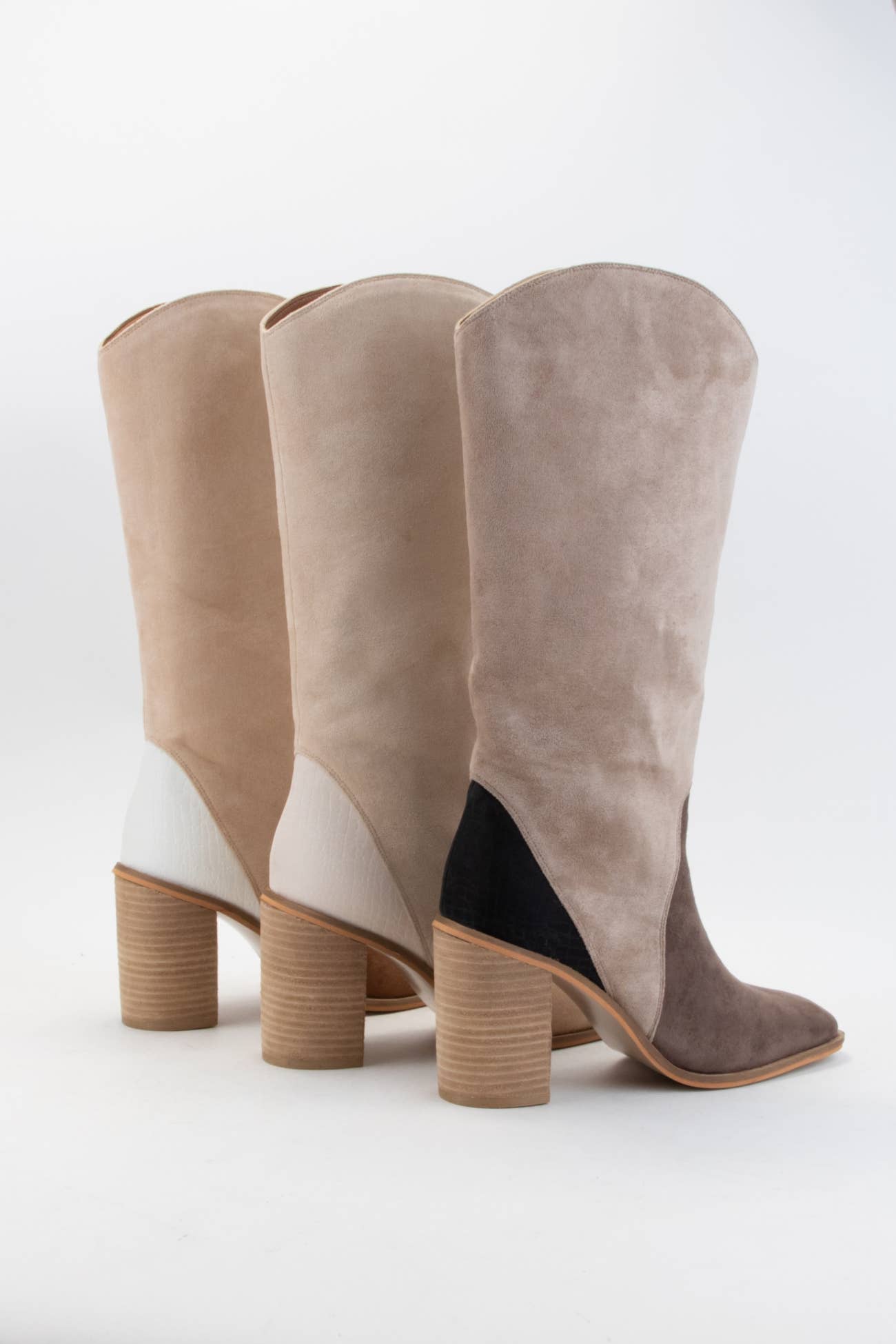 CCOCCI - Vente Bottes – femme - MINI-PACK CCOCCI | BOTTES HAUTES TRICOLORES KRISTIN7