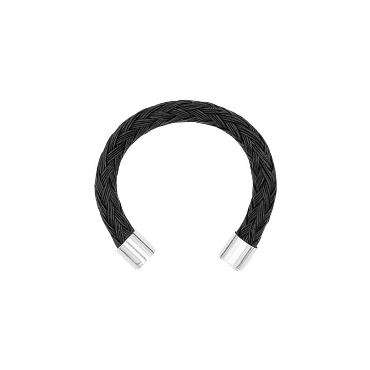 BRACENET - Wholesale Band/Stacked Ring - Ring Black Sea from fishing net1