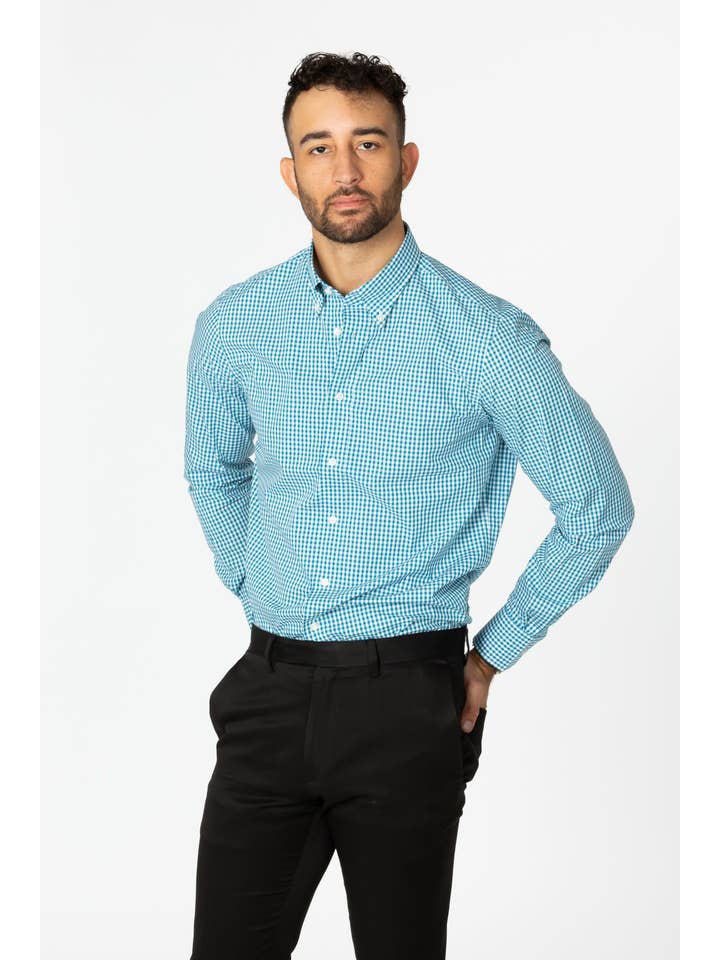 BLUE AGE - Wholesale Button Down Shirt - Men's - Men Dress Long Sleeve Shirts2