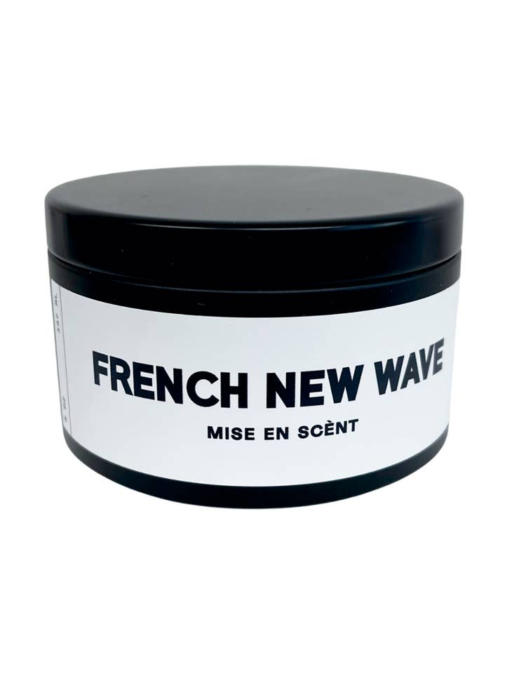 French New Wave Tin Candle for wholesale by Mise en Scènt