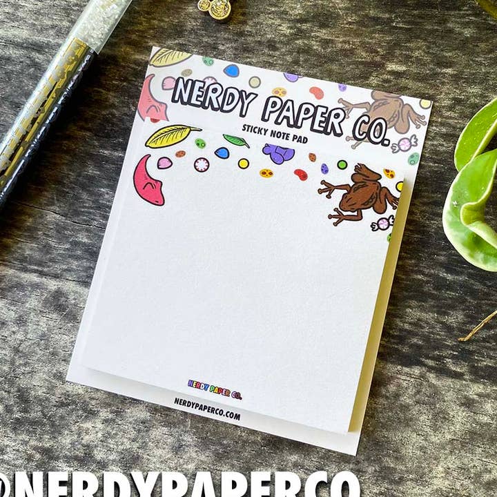 Magische Süßigkeiten — Handgezeichnete Haftnotizen im Zauberer-Design — SN014 für den Großhandel von NERDY PAPER CO.