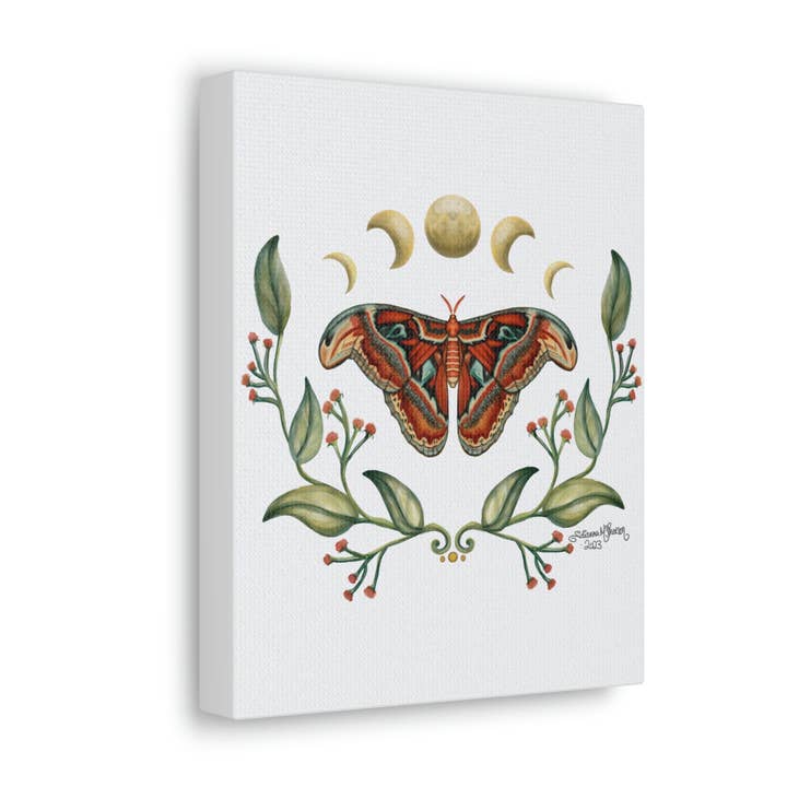 Copy of Madagascan Moon Moth 8x10 Canvas Art Print - Canvas Gallery Wraps for wholesale by Art By: Julianna McPherson