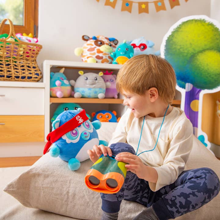 World Roller Toys - Wholesale Stuffed/Plush Toy - Kids & Baby - Roman the raccoon | Glow in the Dark 7.5" Soft Plush Toy1