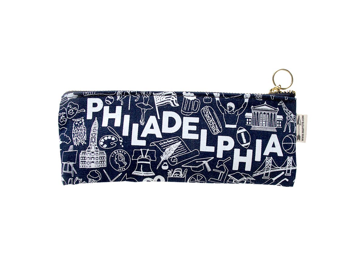 Maptote - Wholesale Pencil Case/Pouch - Philadelphia Pencil Pouch1