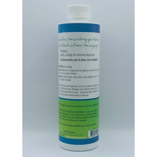 Carefree Enzymes – wholesale Bird bath – Birdbath & Fountain Protector 16 oz3